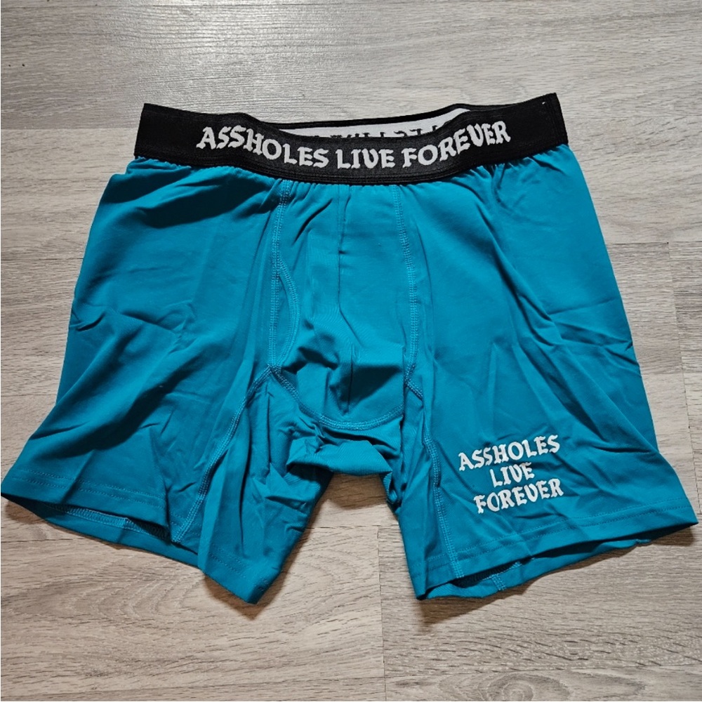 NEW! ALF Boxer Briefs blue color size Large A$$Holes live forever